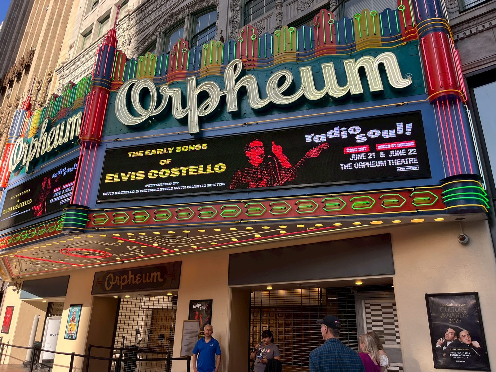 The historic Orpheum Theatre in Downtown's Broadway theater district